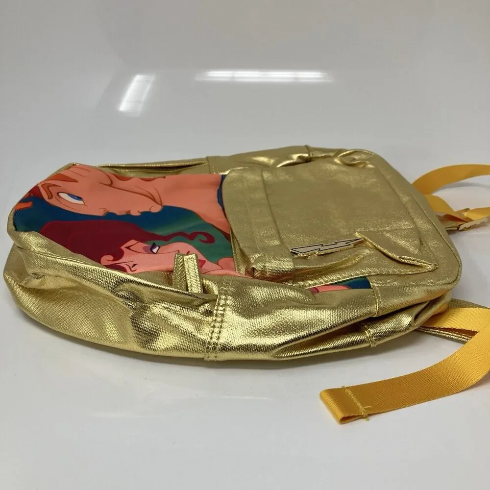 Disney Backpack Gold Hercules Megara Pegasus Metallic Oh My Disney Character NWT